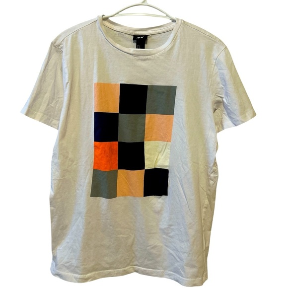 Men's H&M White T-Shirt Size M - Picture 1 of 3